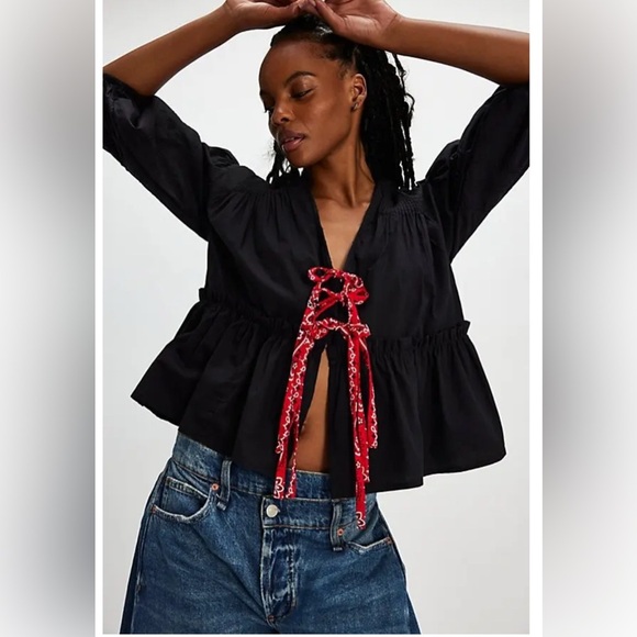 NWT FP x Tricia Fix Bandana Tied Up Top - Picture 1 of 7